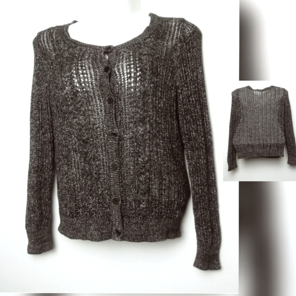 Victoria's Secret L/G Heather Knit Layering Cardigan Sweater